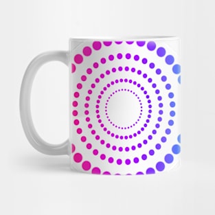 Geometric Pink/Purple/Blue Spiral Mug